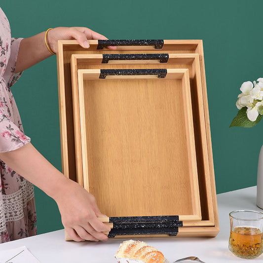 طقم صواني خشب 3 قطع