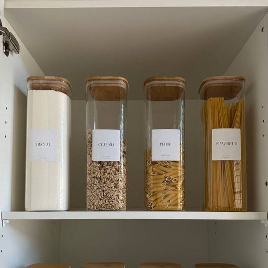 برطمان تخزين بقوليات زجاج